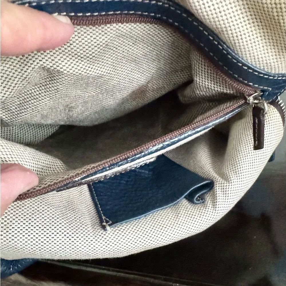 Dooney & Bourke Pebble Grain Blue Leather Backpack w/ COA EUC
